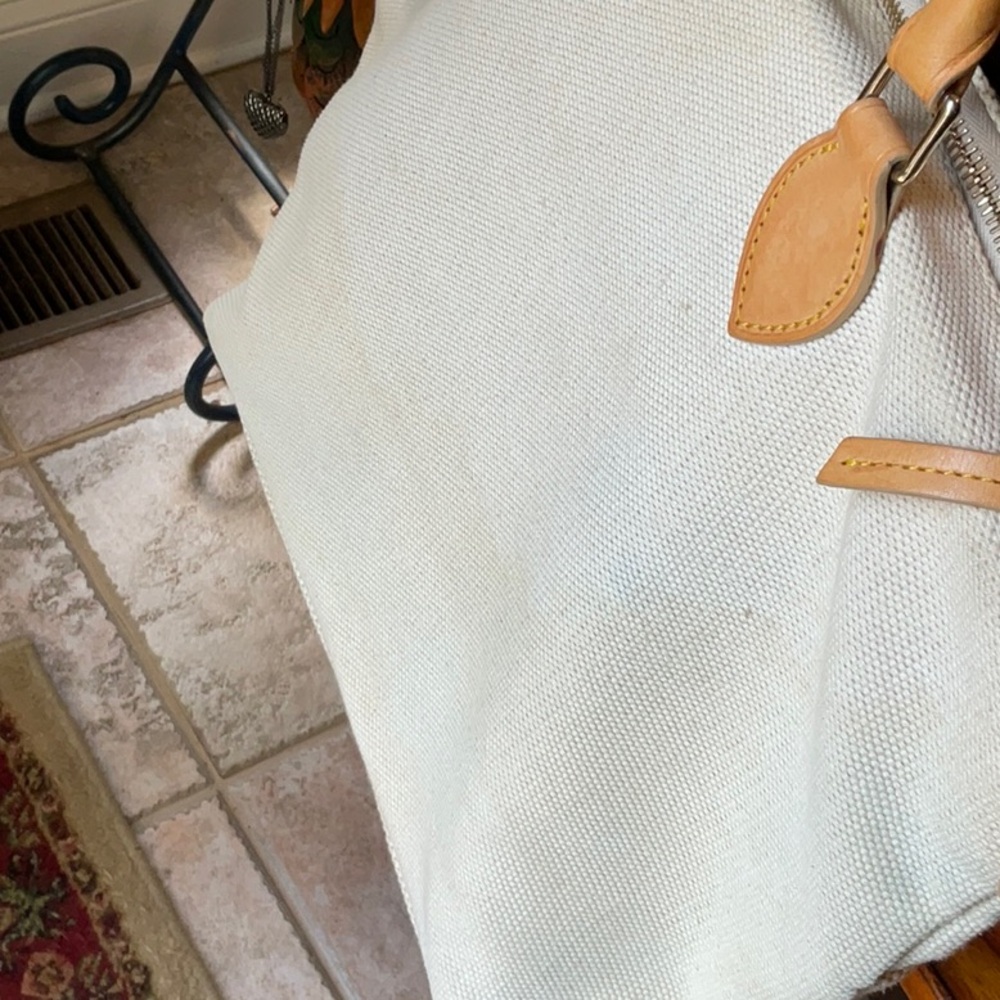 Awesome Dooney & Bourke canvas type fabric bag, beige - Picture 5 of 13